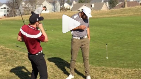 Watch: golf trick shot fail